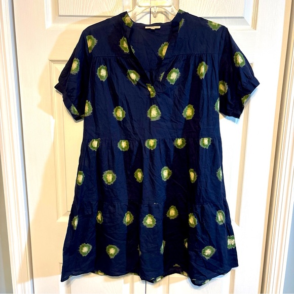 Fitzroy & Willa Clarette Dress - Green Ikat main image 0